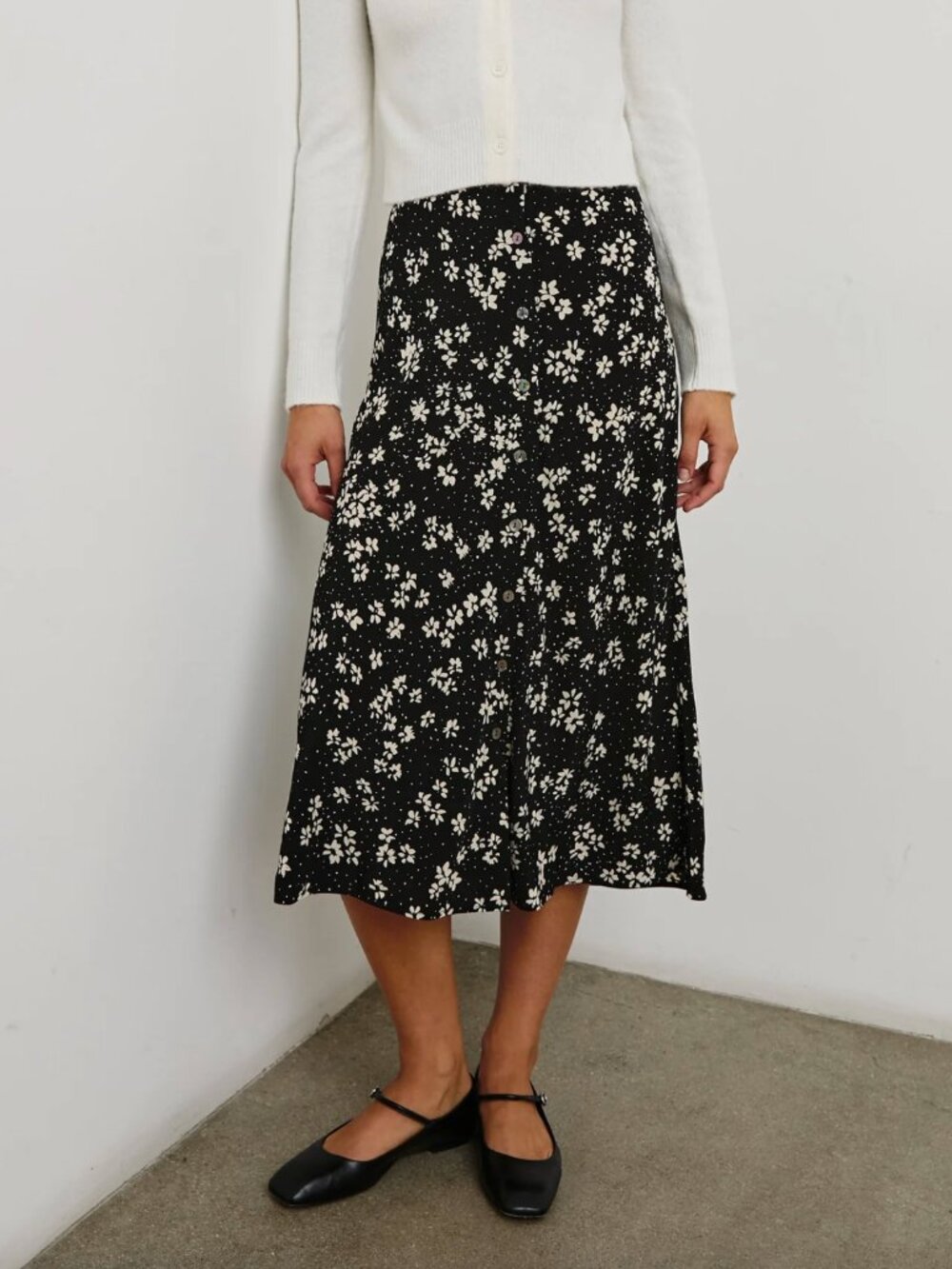 Rails floral skirt